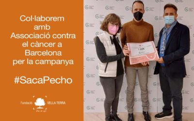 Fundació Vella Terra fa entrega de la recaptació per la campanya “Saca pecho” contra el càncer de mama